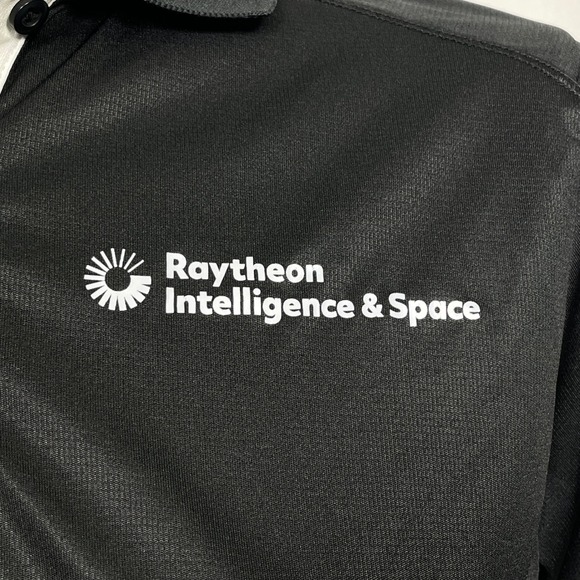 Raytheon Intelligence & Space Elevate Black Polo Shirt Women's SMALL - Picture 2 of 13